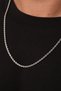 Steel Twist Men's Chain Necklace 3mm Non-Tarnish 60cm - 3
