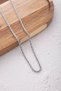Steel Twist Men's Chain Necklace 3mm Non-Tarnish 60cm - 4