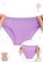Pack of 4 Girls' Colorful Ribbed Panties - Cotton, Flexible and Comfortable - 2