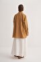 Women's Organic Cotton Oversize Robe Shirt Walnut Shell - 5