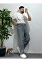Gracht Men's White Oversize Basic T-Shirt Comfortable Cut Suitable for Daily Outfits Summer Tshirt