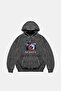 Friends Printed Oversize Unisex Washable Black Hoodie