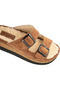 Bellatrix – Winter-Ready Tan Buckle Orthopedic Furry Slippers - 3