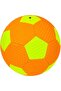 High-Visibility Soccer Ball (football), Orange and Neon Yellow, Training Size
