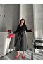 Women's Oversize Long Lined Belted Double Button Trench Coat - 2