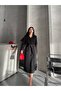Women's Oversize Long Lined Belted Double Button Trench Coat - 5