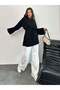 Women's Waist Tied Sleeve Detailed Tunic 8896 - Black - 2