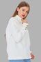 Women's Turtleneck Buttoned Sweater 11157 Ecru - 3