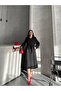 Women's Oversize Long Lined Belted Double Button Trench Coat - 4