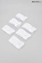 Baby Girl Pantyhose White Color Jacquard Patterned 3 Pack - 4