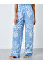 Damask Ruffled Hem Tank and Pyjama Set - 5