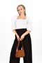 Women's Tan Tiger Suede Baguette Shoulder Bag - 6