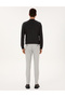 Gray Slim Fit Elastic Waist Canvas Trousers 50309943-Vr024 - 4