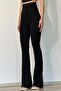 New Season Extra High Waist Spanish Leg Lycra Fabric Trousers - 2