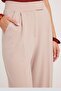 Women's Regular Fit Classic Cut Velcro Closure Wide Leg Stone Pants - 4
