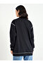 Black Longline Embroidered Slogan Sweatshirt - 5