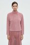 Solid High Neck Long-Sleeve Top
