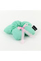 Handmade Mint Green Pink Bow Flower Scrunchie Bun Hair Tie - 6