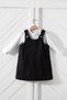 100% Cotton Girl's Salopet Dress 2-Piece Set - 2