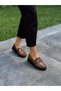 Women's Casual Shoes with Mink Leather Buckle