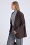 Single Button Padded Jacket - 2