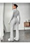 Women's Ribbed Two-Piece Set - 3