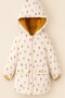Cute Bear Printed Plush Fur Inside Zippered Pocket Hooded Baby-Child Winter Coat-Jacket