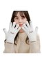Women's Gloves, Smiling Face Pattern, Touchscreen Function, Wool Material - 5