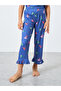 Girls Blue Hummingbird Print Shirt and Pyjama Set - 5