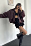 Luvren Burgundy Street Style Bomber Zr Leather Jacket - 4