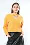 Solid V-Neck Long-Sleeve Top
