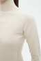 Solid High Neck Long Sleeve Top - 5