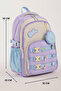 Elementary & Middle School Girls' School Bag – Durable Backpack, Comes with 6 Accessories Buckles as Gifts - 3