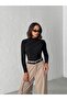 Women's Sandy Blouse with Buttoned Shoulders and Draped Detail - 5