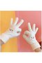 Women's Gloves, Smiling Face Pattern, Touchscreen Function, Wool Material - 6