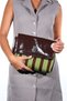 Kalren Brown Striped Women's Flap Crossbody Bag - 6