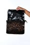 Kalren Black and Yellow Patterned Women's Flap Crossbody Bag - 4
