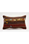 Vintage Throw Pillow Cover Made from Handmade Rug, Wool, 30X50 cm