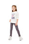 Girls Glitter Graphic Top and Leggings Set - 2