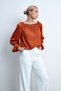 Solid Off-Shoulder Long-Sleeve Top - 2