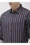 Men Navy Blue Slim Fit Striped Casual Shirt - 2