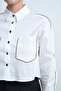 Button-Front Top with Chest Pockets - 4