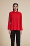 Solid Long-Sleeve Top with Shirt Collar - 2