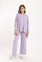 Oversized Solid Long-Sleeve Top