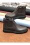 Genuine Leather Orthopedic Large Size 45-46-47 Fur Lined Winter Men's Boots - 4