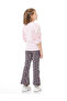Girls Glitter Graphic Top and Flared Leggings Set - 3