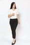 Short-Sleeve Sheer Shoulder Top - 3