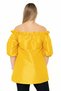 Solid Off-Shoulder Top with Ruffles - 4