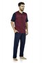 5452 Men's Cotton Jacquard 3-Piece Pajama Set - 2