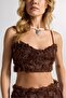 Rose Embroidered Detailed Crop Top - 5